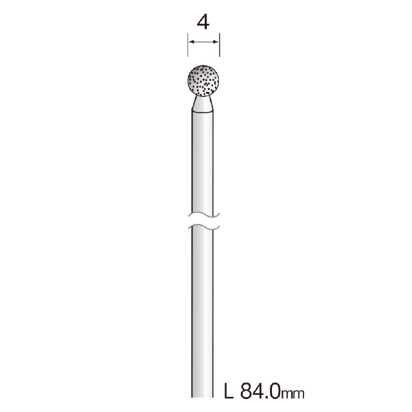 ミニター（株） ロングシャフト電着ダイヤモンドバー AD ロングシャフト電着ダイヤモンドバー AD2542