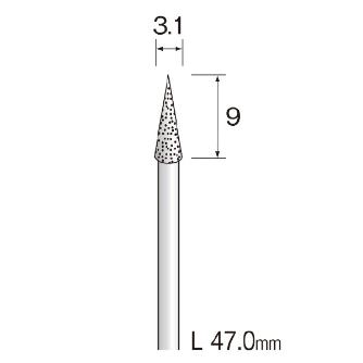 ミニター（株） メタルボンドダイヤモンドバー AD メタルボンドダイヤモンドバー AD4104