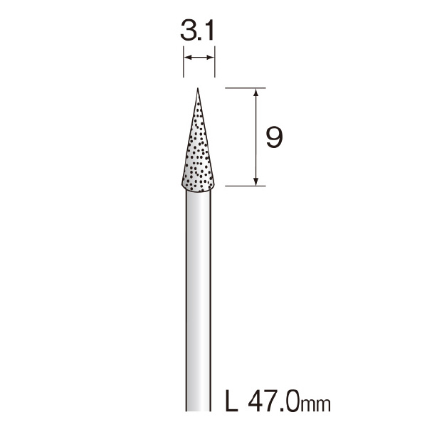 ミニター（株） メタルボンドダイヤモンドバー AD メタルボンドダイヤモンドバー AD4104
