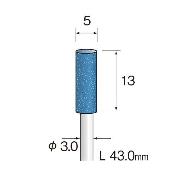 ミニター（株） 精密コバルト砥石 10本 CA 精密コバルト砥石　１０本 CA3236