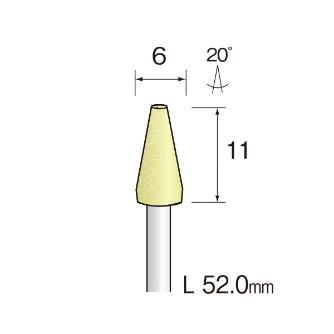 ミニター（株） イエロー砥石 10本 CA イエロー砥石　１０本 CA3325