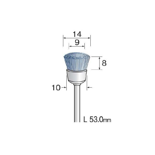 ミニター（株） C砥粒入りナイロンブラシ 5本 FC Ｃ砥粒入りナイロンブラシ　５本 FC2222