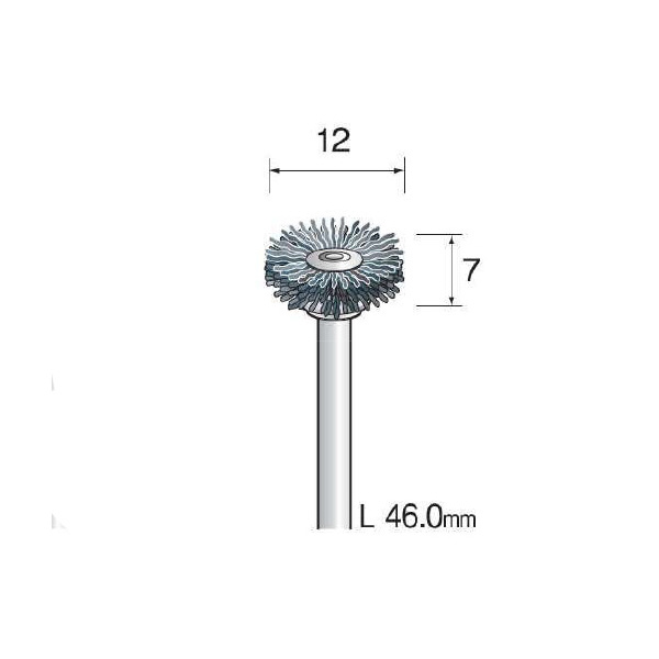 ミニター（株） C砥粒入りナイロンブラシ 3本 FC Ｃ砥粒入りナイロンブラシ　３本 FC2421