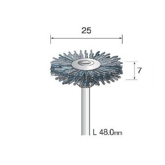 ミニター（株） C砥粒入りナイロンブラシ 3本 FC Ｃ砥粒入りナイロンブラシ　３本 FC2462