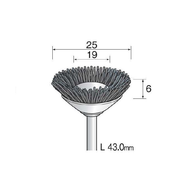 ミニター（株） C砥粒入りナイロンブラシ 3本 FC Ｃ砥粒入りナイロンブラシ　３本 FC2511