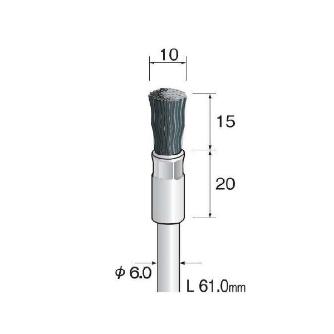 ミニター（株） C砥粒入りナイロンブラシ 3本 FC Ｃ砥粒入りナイロンブラシ　３本 FC2901
