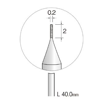 ミニター（株） 精密電着ダイヤモンドバー JA 精密電着ダイヤモンドバー JA1003