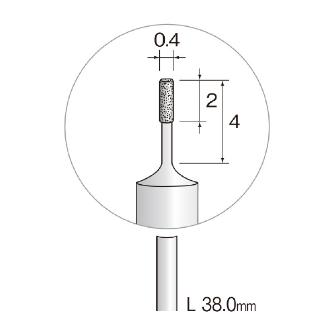 ミニター（株） 精密電着ダイヤモンドバー JA 精密電着ダイヤモンドバー JA1005