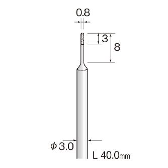 ミニター（株） 精密電着ダイヤモンドバー JA 精密電着ダイヤモンドバー JA1010