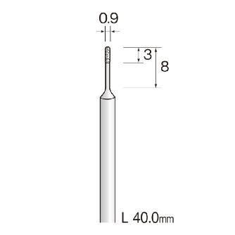 ミニター（株） 精密電着ダイヤモンドバー JA 精密電着ダイヤモンドバー JA1011