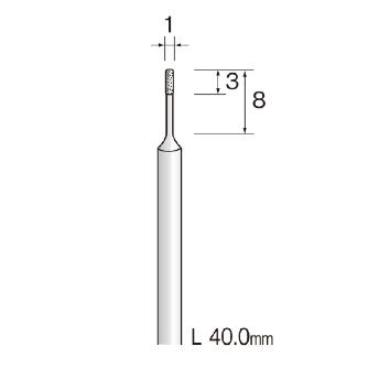 ミニター（株） 精密電着ダイヤモンドバー JA 精密電着ダイヤモンドバー JA1012