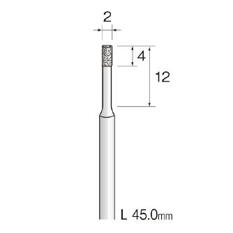 ミニター（株） 精密電着ダイヤモンドバー JA 精密電着ダイヤモンドバー JA1022