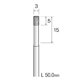 ミニター（株） 精密電着ダイヤモンドバー JA 精密電着ダイヤモンドバー JA1025
