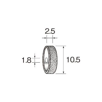 ミニター（株） 電着ダイヤモンドホイール NA 電着ダイヤモンドホイール NA1011