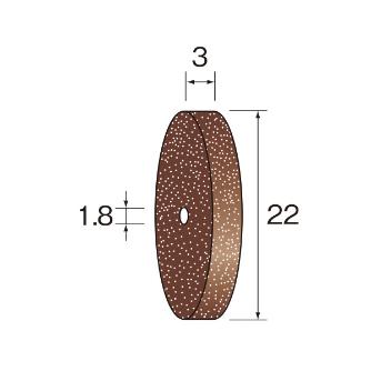 ミニター（株） 研磨ゴム砥石ホイール 10枚 NA 研磨ゴム砥石ホイール　１０枚 NA2502