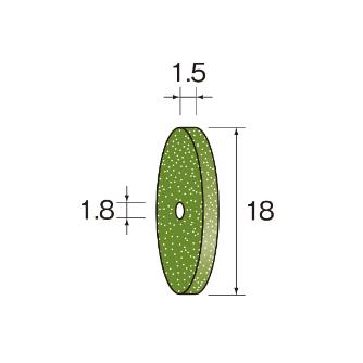 ミニター（株） 研磨ゴム砥石ホイール 10枚 NA 研磨ゴム砥石ホイール　１０枚 NA2603