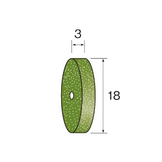 ミニター（株） 研磨ゴム砥石ホイール 10枚 NA 研磨ゴム砥石ホイール　１０枚 NA2624
