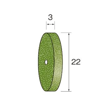 ミニター（株） 研磨ゴム砥石ホイール 10枚 NA 研磨ゴム砥石ホイール　１０枚 NA2631