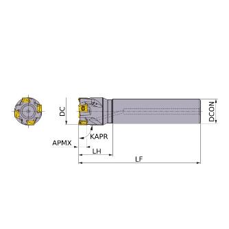 三菱マテリアル（株） カッタ 多機能用(シャンクタイプ) VPX カッタ　多機能用（シャンクタイプ） VPX200R2002SA16S