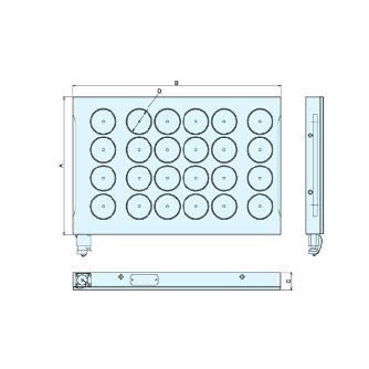 （株）ナベヤ マグネットチャックセット MTB マグネットチャックセット MTB404HD70S1