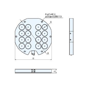 （株）ナベヤ マグネットチャックセット MTBR MTBR マグネットチャックセット　ＭＴＢＲ MTBR500HD70S1