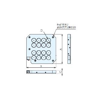 （株）ナベヤ マグネットチャックセット MTBP MTBP マグネットチャックセット　ＭＴＢＰ MTBP500HD70S1