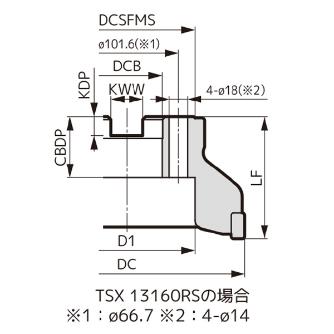 住友電気工業（株） SEC－スミデュアルミル カッタ TSX-RS ＳＥＣ－スミデュアルミル　カッタ TSX13250RS