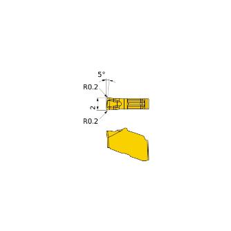 三菱マテリアル（株） 旋削用インサート GW 旋削用インサート（超硬コーティング） GW1M0200D020L05-GM VP10RT