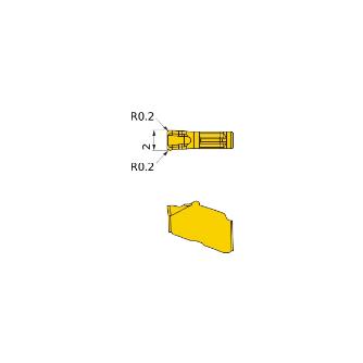 三菱マテリアル（株） 旋削用インサート GW 旋削用インサート（コーティング） GW1M0200D020N-GM MY5015