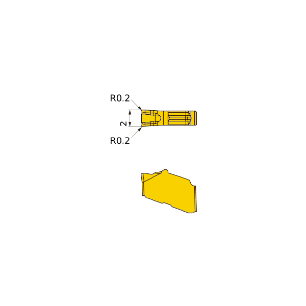 三菱マテリアル（株） 旋削用インサート GW 旋削用インサート（コーティング） GW1M0200D020N-GM MY5015