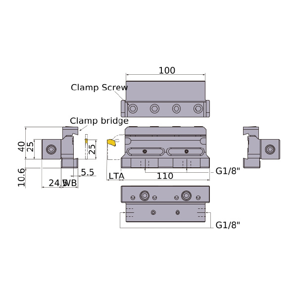 三菱マテリアル（株） ツールブロック GWTBN ツールブロック GWTBN2525-B32-C