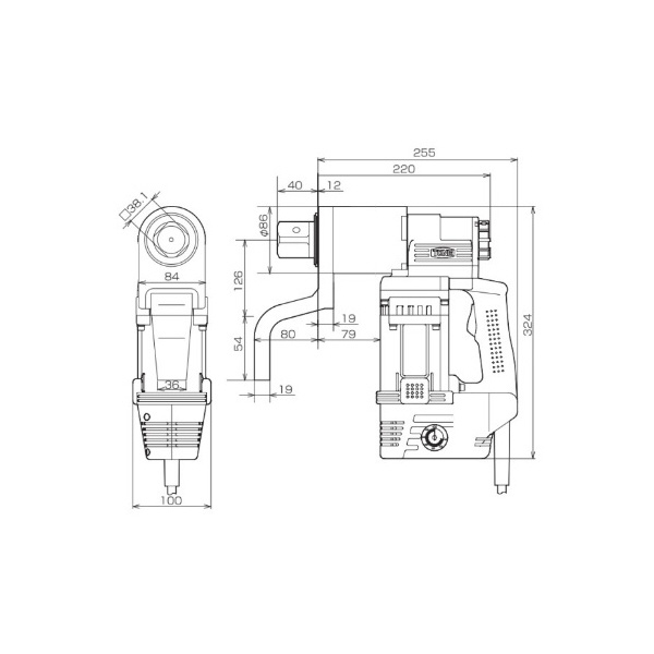 ＴＯＮＥ（株） ナットランナー(シンプルトルコン GSTタイプ) GST ナットランナー（シンプルトルコンＧＳＴ） GST402