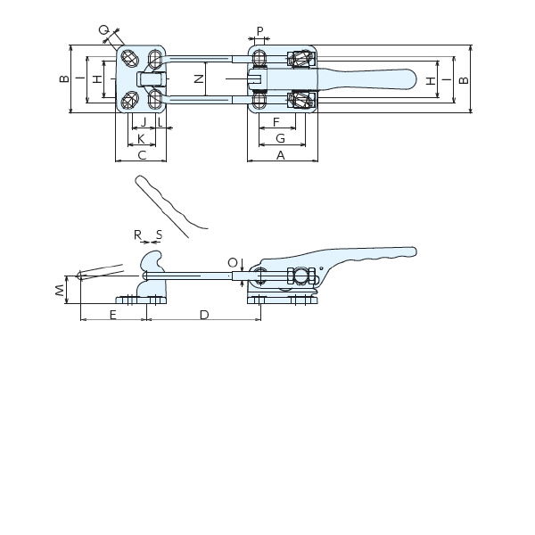 （株）ナベヤ 強力トグルフッククランプ341 341 強力トグルフッククランプ３４１ 341-4