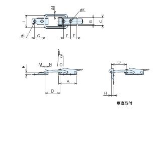 （株）ナベヤ トグルフッククランプ 363 トグルフッククランプ３６３ 363-2