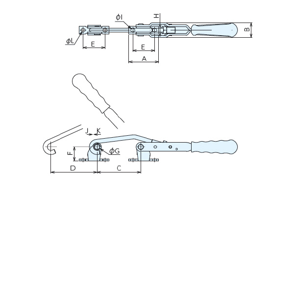 （株）ナベヤ トグルフッククランプ 413 トグルフッククランプ４１３ 413-3