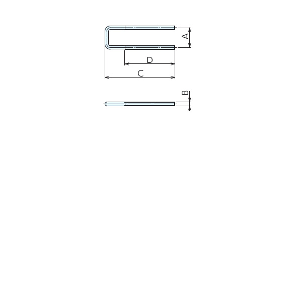 （株）ナベヤ U字フック150 S150 Ｕ字フック１５０ S150-63