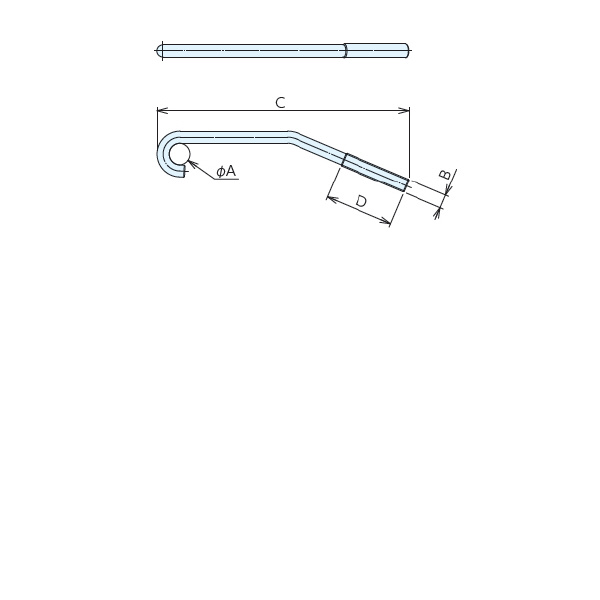 （株）ナベヤ C字フック150 150 Ｃ字フック１５０ 150-69