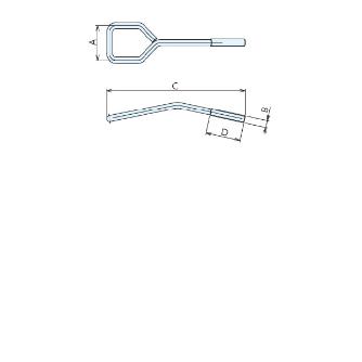 （株）ナベヤ ラウンド型フック150 150-139 ラウンド型フック１５０ 150-139