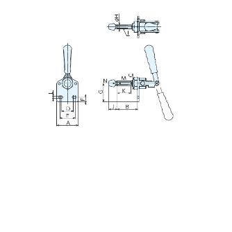 （株）ナベヤ トグルサイドクランプ トグルサイドクランプ５１２ S512-1