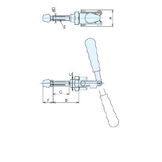 （株）ナベヤ トグルサイドクランプ S トグルサイドクランプ S513-3