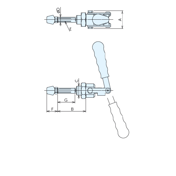 （株）ナベヤ トグルサイドクランプ S トグルサイドクランプ S513-3