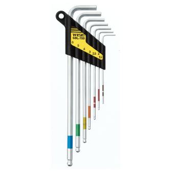 フジ矢（株） スーパーボールレンチ7本セット ボールポイント六角棒レンチ　７本セット SBL-700(WISE)