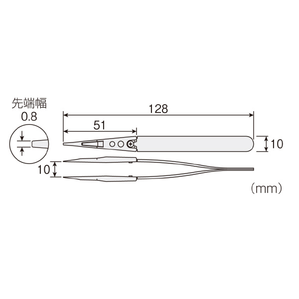 ホーザン株式会社 ESDセラミックピンセット P-646-D ＥＳＤセラミックピンセット P-646-D