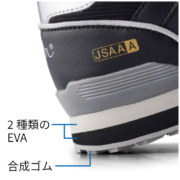 （株）シモン JSAA安全靴 NS818黒/ブルー ＪＳＡＡ安全靴 NS818ｸﾛ/ﾌﾞﾙｰ 260