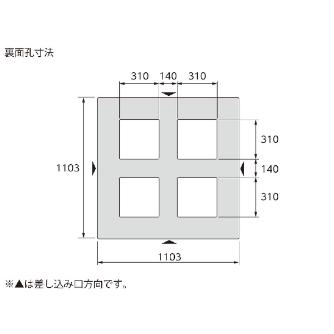 三甲（株） GTパレット ＧＴパレット 845004-00 GT-1111D4-4 Aｸﾞﾚｰ