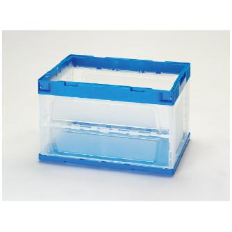 （株）イチネンＴＡＳＣＯ 折りたたみコンテナ TA981 折りたたみコンテナ（透明） TA981WZ