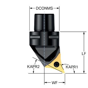 サンドビック（株） コロターンプライム 切削ユニット C4-CP コロターンプライム　切削ユニット　【Ｆ】 C4-CP-30AR-27050-11C