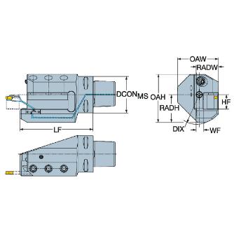 サンドビック（株） キャプト角シャンクアダプタ 【F】 C6-ASHR キャプト角シャンクアダプタ　【Ｆ】 C6-ASHR-105-20HP