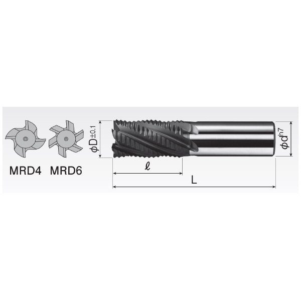 岡﨑精工（株） MCOラフィングエンドミル4枚刃 MRD ＭＣＯラフィングエンドミル４枚刃 MRD4C 32