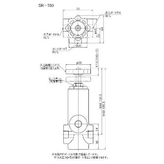ダイキン工業（株） 直動形リリーフ弁 SR-T 直動形リリーフ弁 SR-T03-1-12